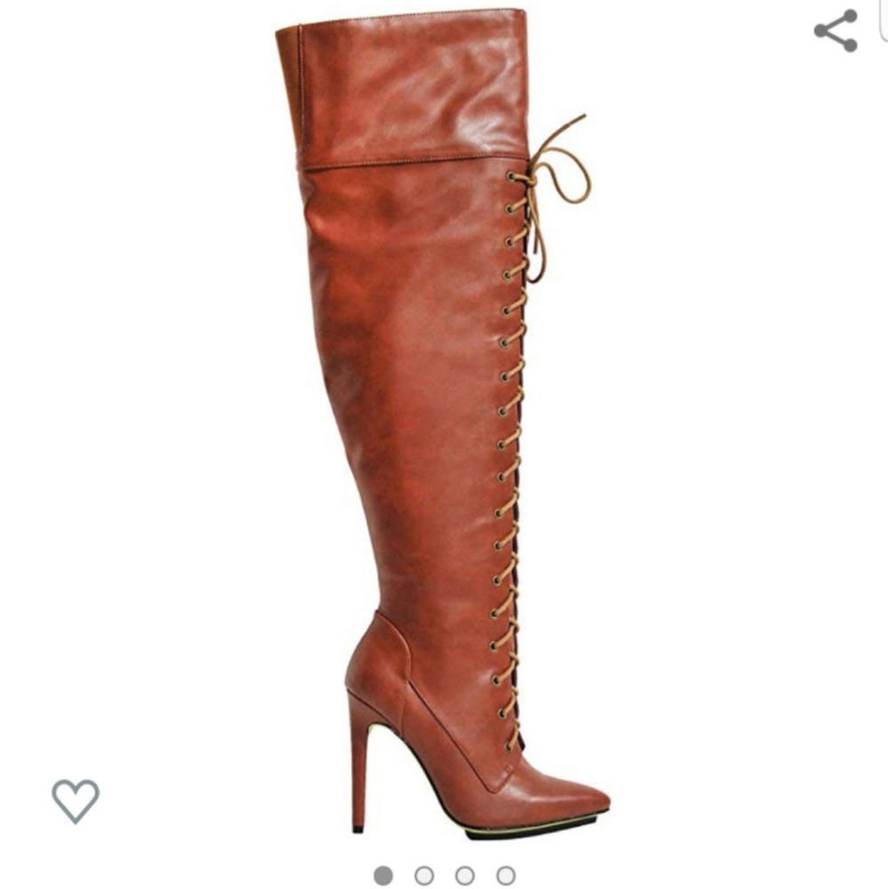 Like New...In Great Condition Cognac Color Boots - image 1